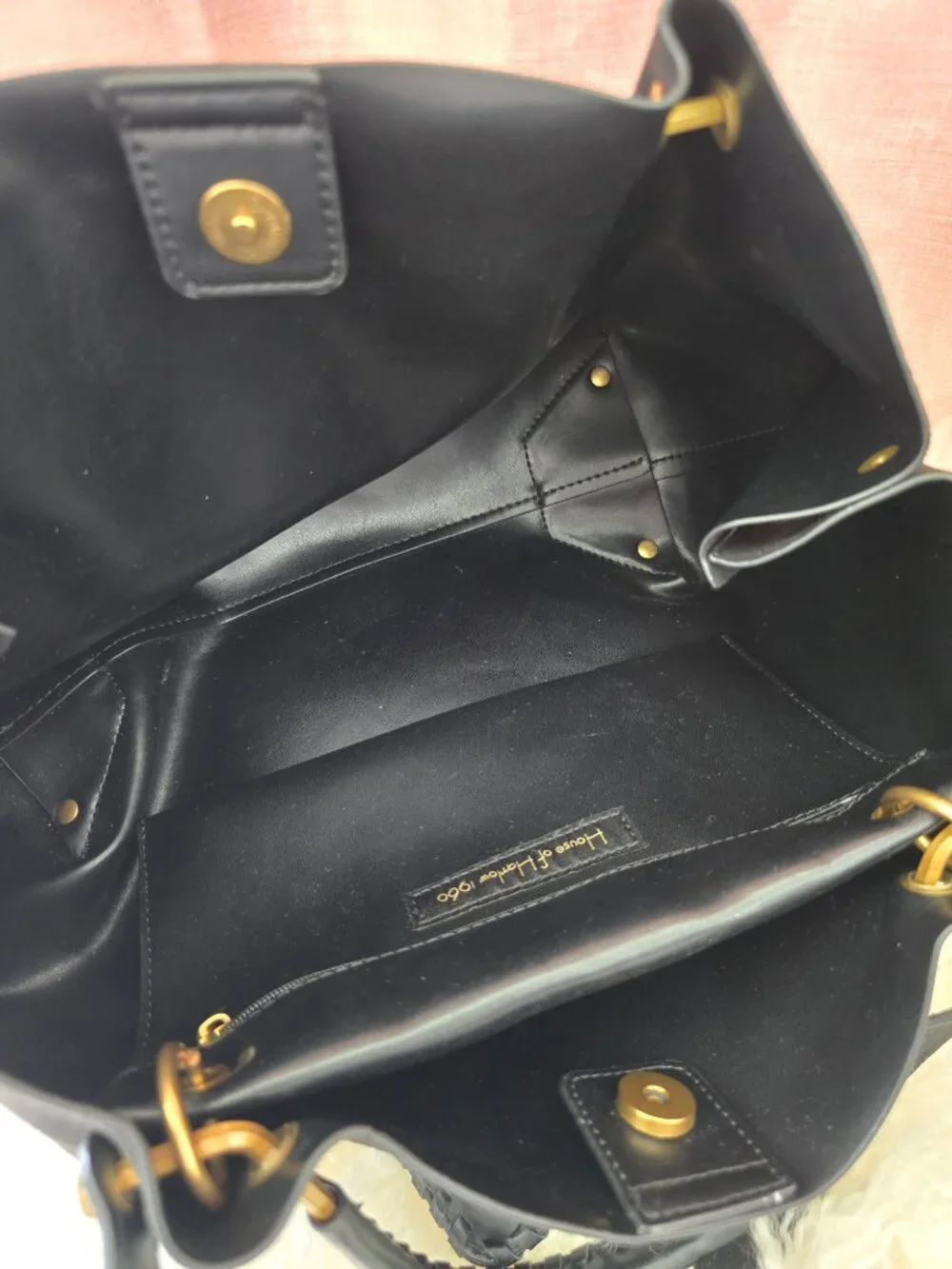 House of Harlow 1960 Black Suede bag with coin purse